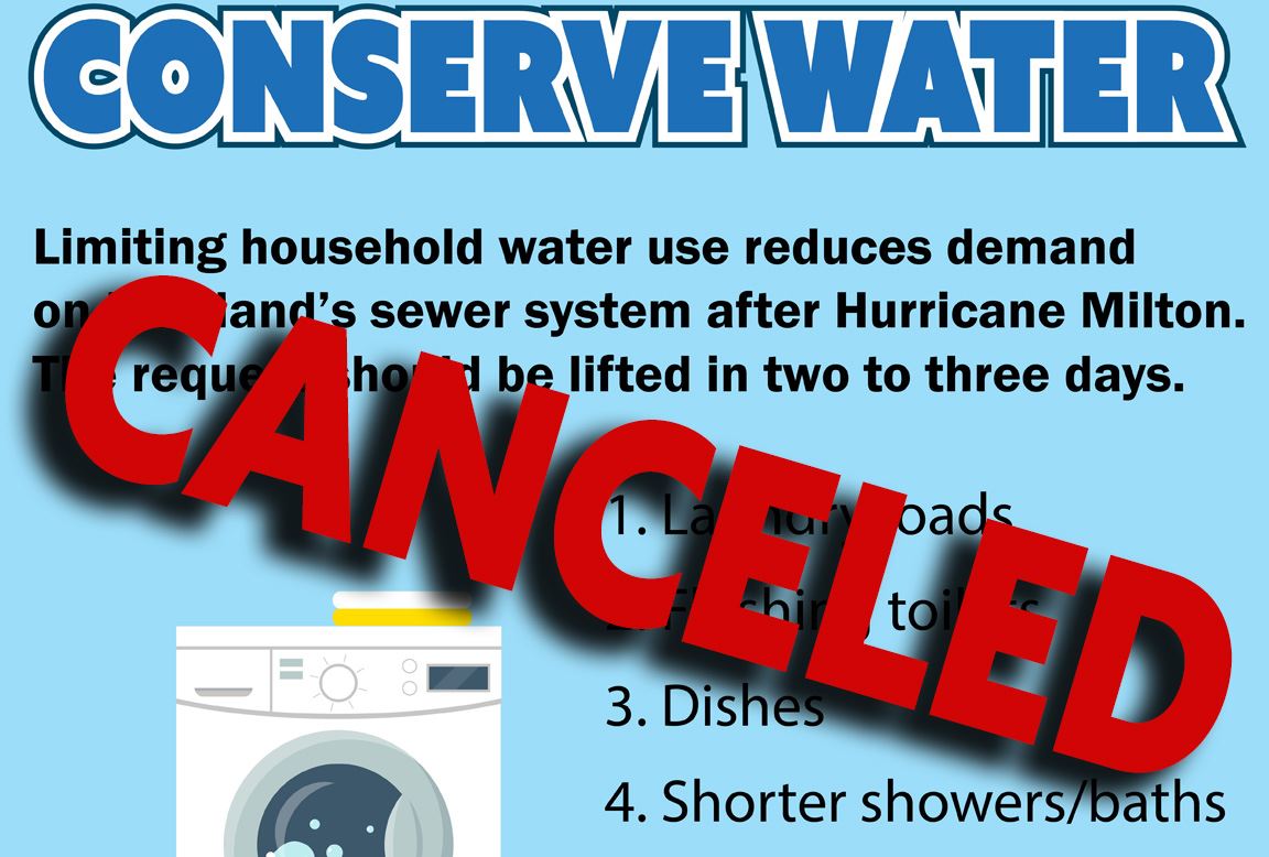 Water Canservation Notice Canellation